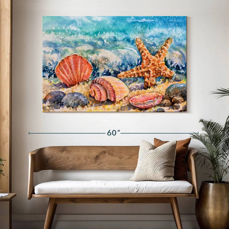 Aletra Seashore Nautical Beauties, 34" H x 51" W