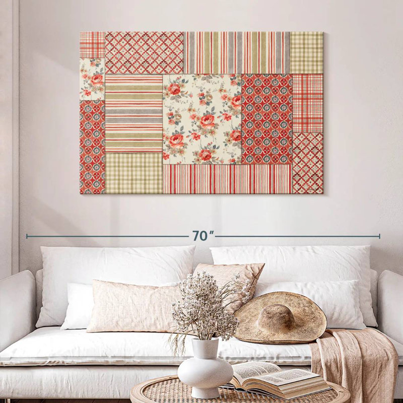 Kerner Farm Patchwork III, H 32 po x l 48 po