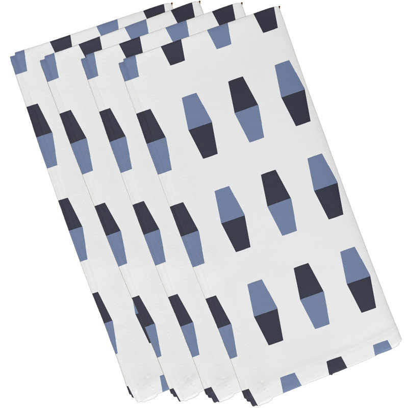 Ensemble de serviettes 4 pièces Aksel, Bleu marine