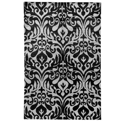 Viscose Damask Indoor Rug