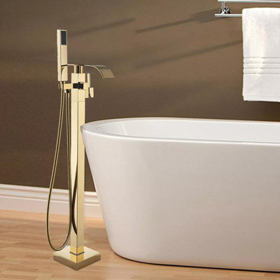 Floor Waterfall Faucet with Diverter