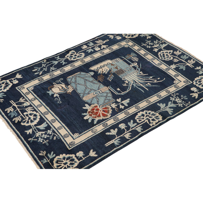 One-of-a-Kind 4'9" X 6'7" Hand Knotted Area Rug
