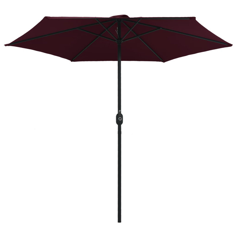 Parasol de marché 106,3 po x 106,3 po, Bordeaux rouge