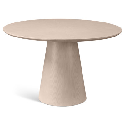 Modern Brazilian Burdon Wooden Top Round Dining Table
