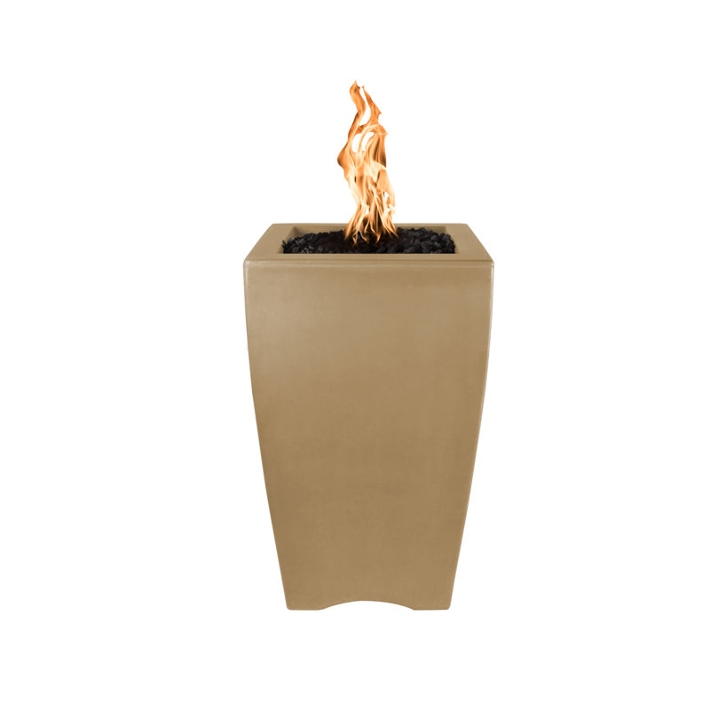 Baston Concrete Fire Column, Brown, Propane, Yes