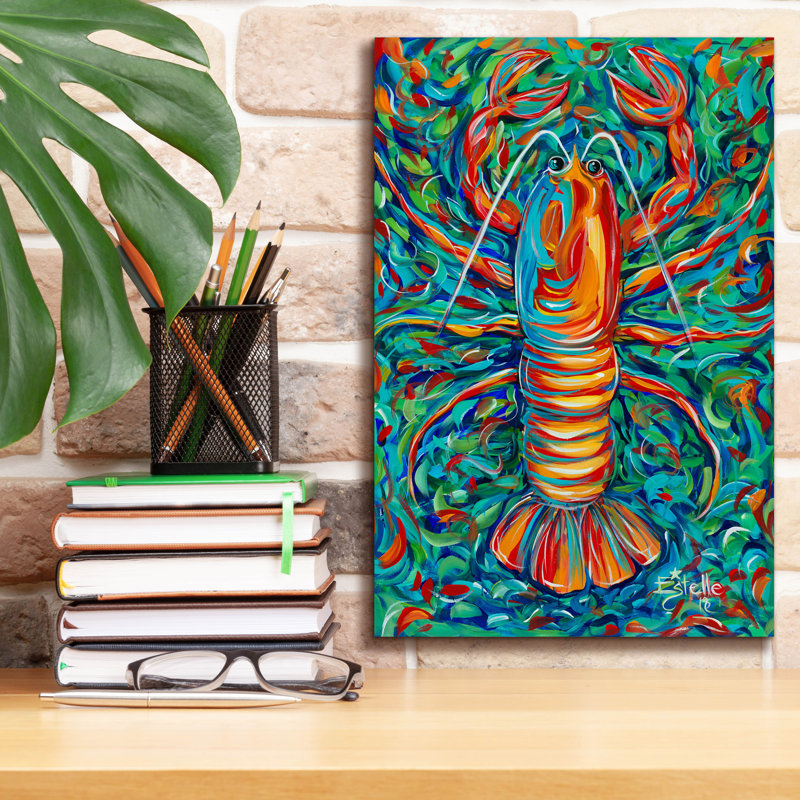 «Lobster» par Estelle Grengs, H 18 po x l 12 po x P 0,75 po