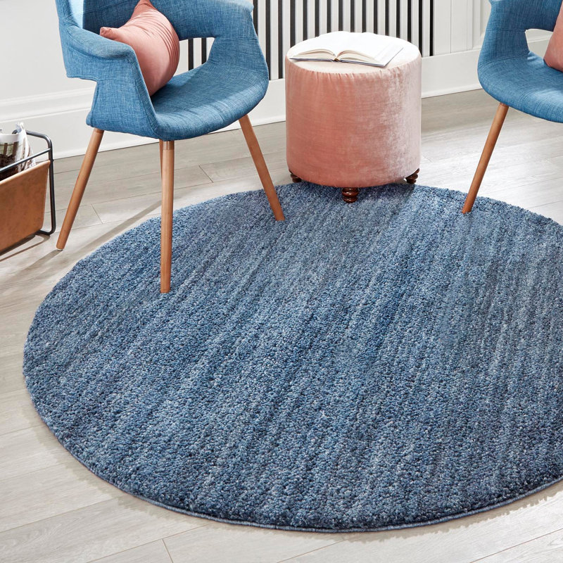 Jill Zarin Shaggy Shaggy Chic Rug, Round 5'3"
