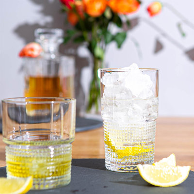 Bartender Novecento Glassware Set - 370ml, 405ml - 12pc