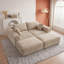 Canapé modulaire 133,2 po avec 2 coussins décoratifs de salon 133,2 po-1506865105