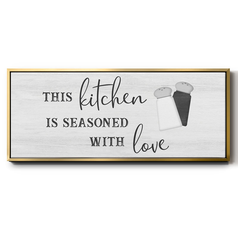 «Seasoned with Love», toile encadrée
