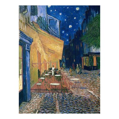 Cafe Terrace at Night by Vincent Van Gogh - Print on Canvas -  Red Barrel StudioÂ®, 26EB94A499A9482BB2EE8AD71F15BB49