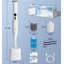 Electric Toilet Brush And Holder Set,?Replaceable Head, Disposable Brush, Recoverable Bristle,White