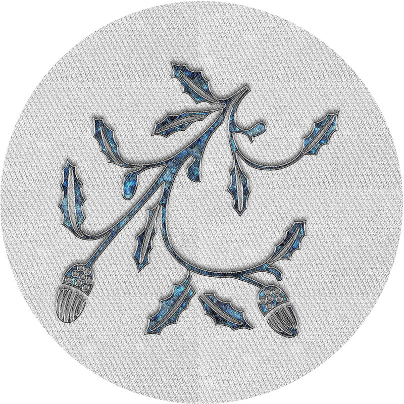 Wool Floral Indoor Rug, Round 7'