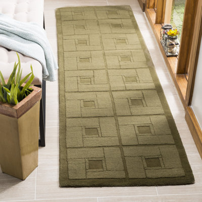 Martha Stewart Hand Tufted Wool Geometric Rug