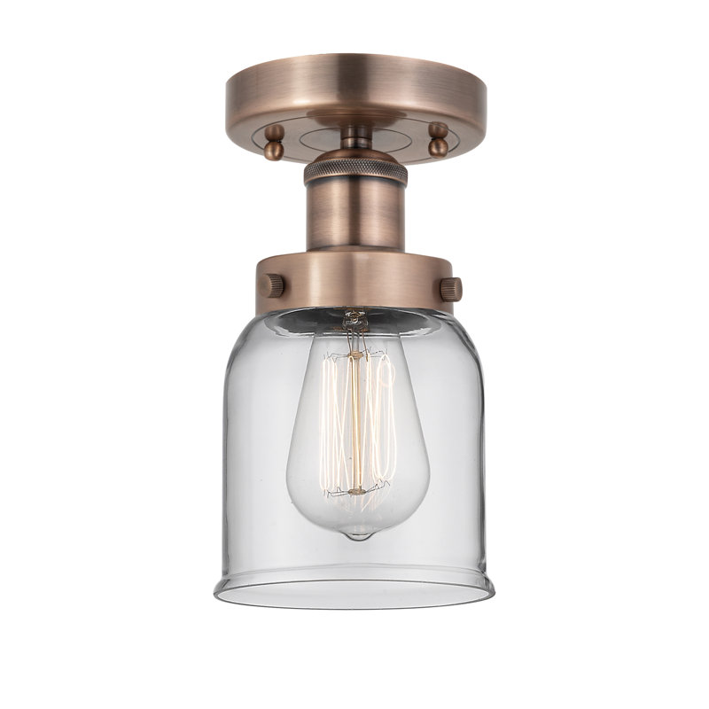 Sheyenne Glass Semi Flush Mount, Clear
