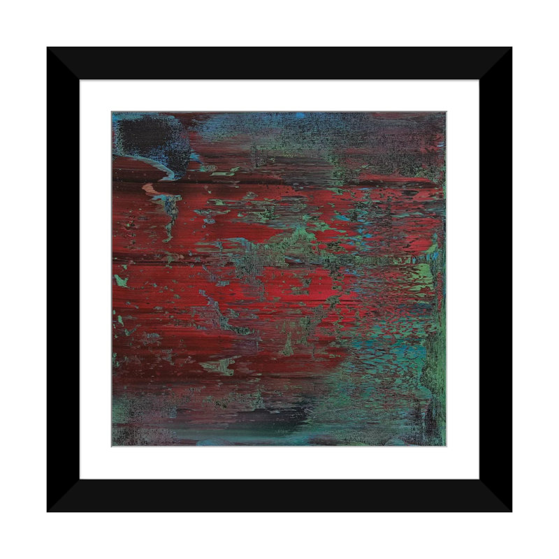 « mural 41 », reproduction sur toile, H 16 po x l 16 po x P 1 po, Papier d'art encadré noir, Blanc