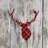 Gray Rustic Deer Canvas | Wood and Deer Home Decor