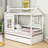 Balqees Twin Size House Daybed with Trundle-1889053033