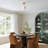 1 - Light Semi Flush Mount with White Jade Glass