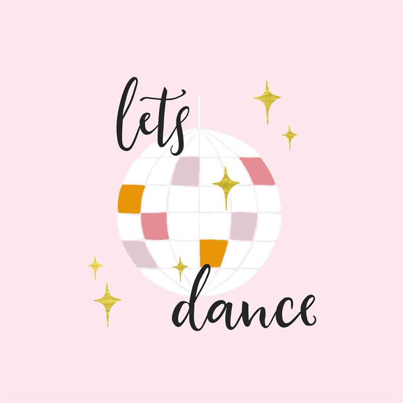 " Lets Dance ", 30" H x 30" W  