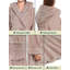 Peignoir 100% molletonné en microfibre de polyester de qualité supérieure avec poches et capuche-95191768-95191762