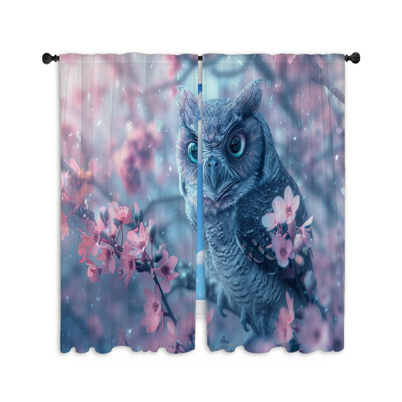 Plain Weave Muslin Room Darkening Curtain Pair, 56" W x 80" L