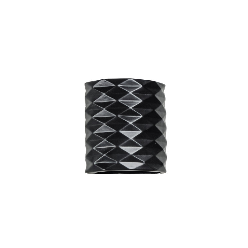 Charleus 9.75" High Ceramic Outdoor Wall Light, LED Bulb Included, Matte Black