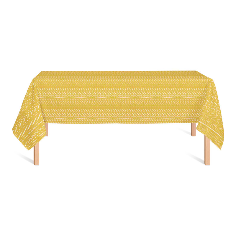 Harigovind Geometric Tablecloth, Yellow