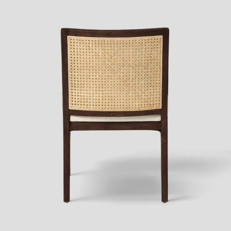 Chaise d'appoint Ollie, Bois brun