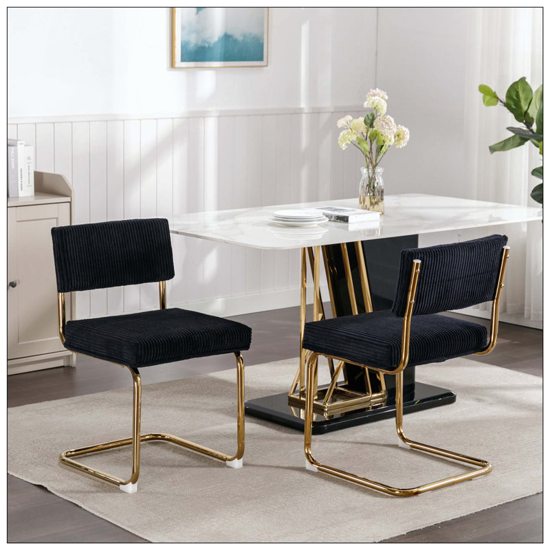 Ensemble de 2 chaises Modern, Noir