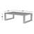 Georgie Rectangular Metal Outdoor Coffee Table , 54.13'' in. W 33.07'' in. D