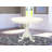 Antique Kitchen Dining Table - a Round Wooden Table Top with Pedestal Base, Walnut & Linen White-1557724130-1540360384-1557724147