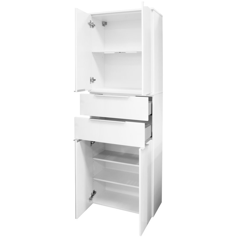 Kara Bathroom Storage, White