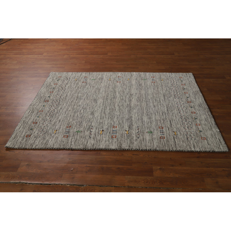 Handmade Gabbeh Oriental Rug 4x6