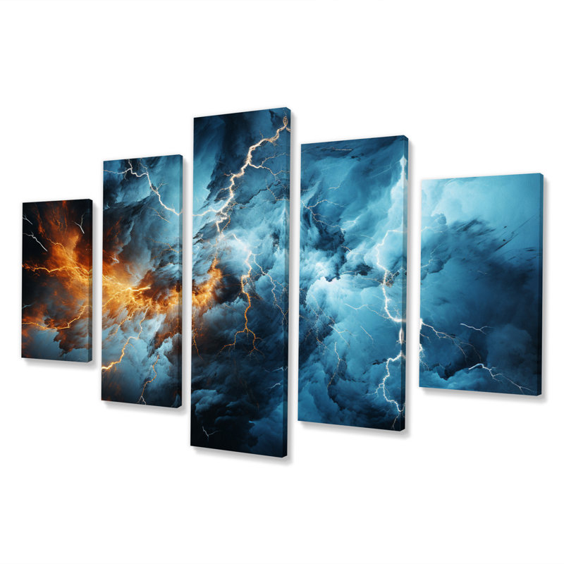 Cynthy - impression sur toile de paysages - 5 panneaux