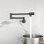 Robinet de cuisine mural rotatif ° en laiton noir mat moderne