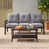 Gray Cushion/Coffee Frame