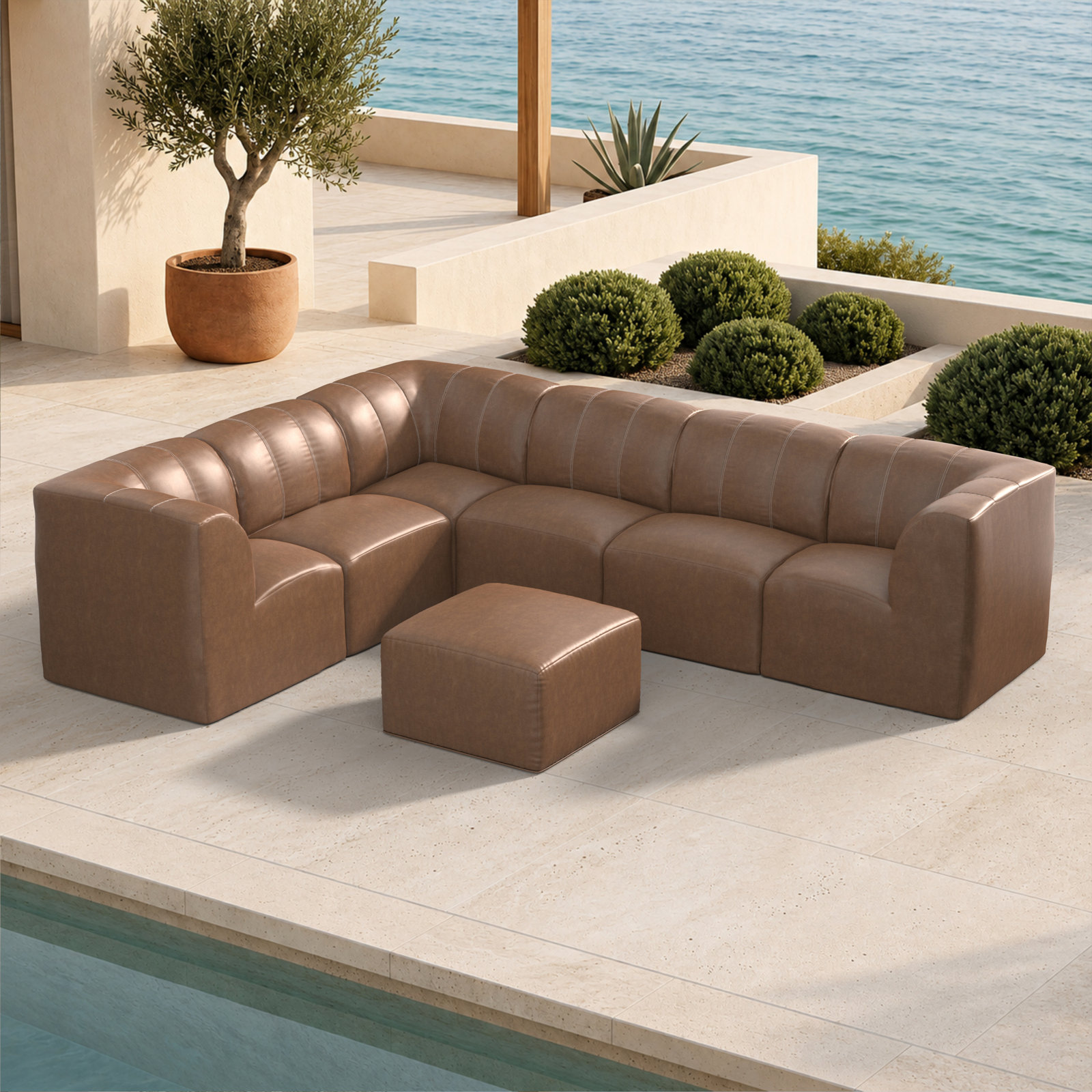 Praia 134" Patio Sectional