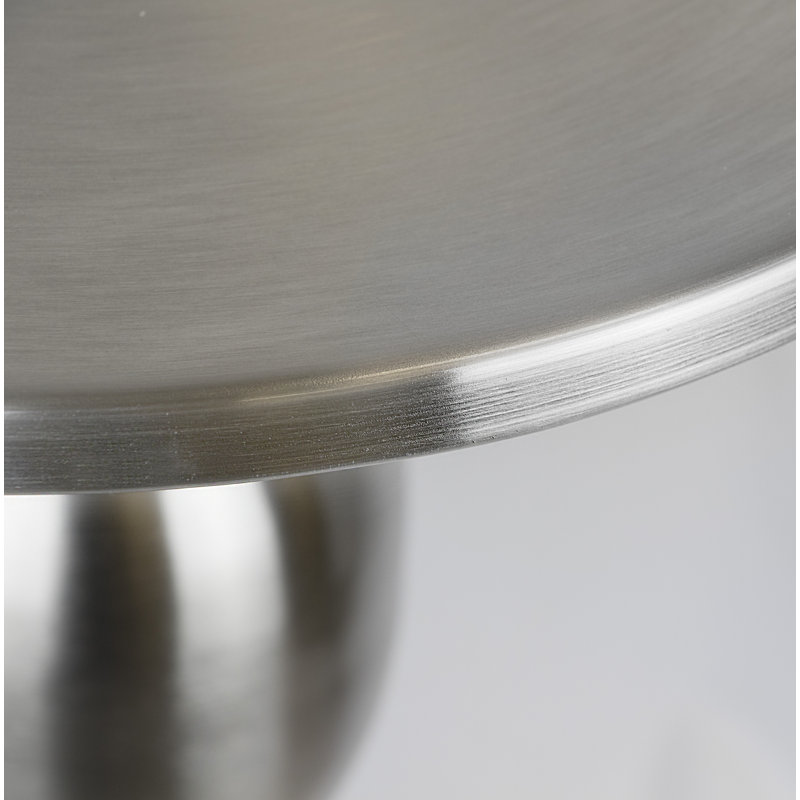 Table de bout Jardin, Nickel brossé