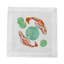 Koi Hemstitch Cocktail 6" Linen/Cotton Napkin
