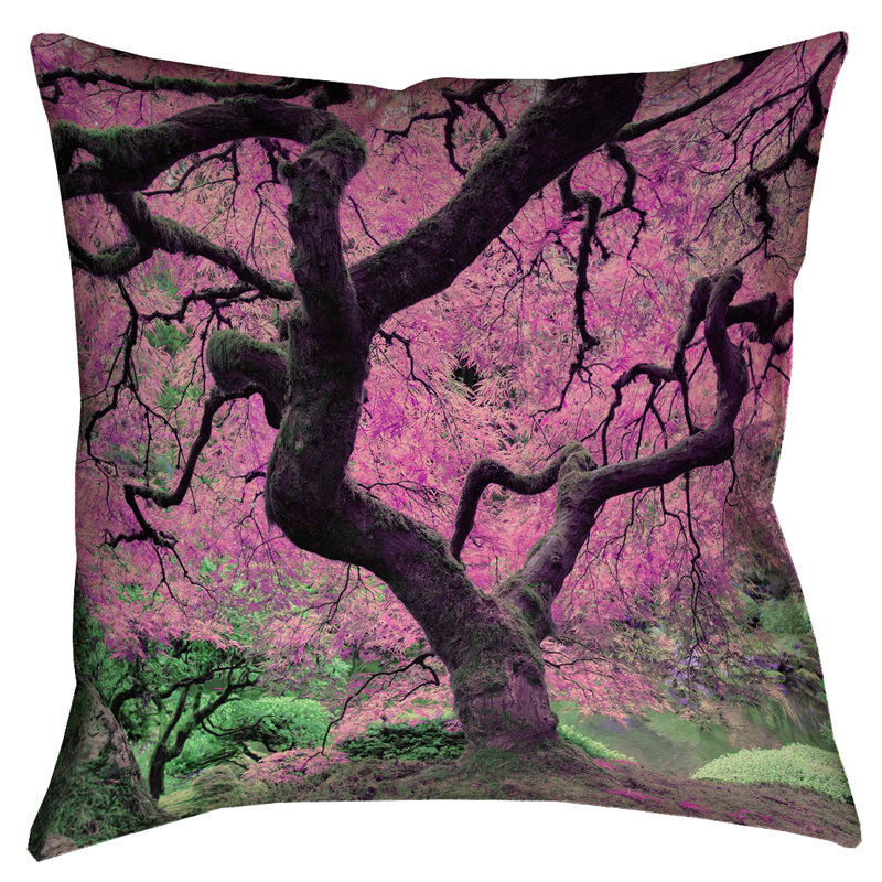Coussin Justin Duane, 26 po x 26 po, Rose
