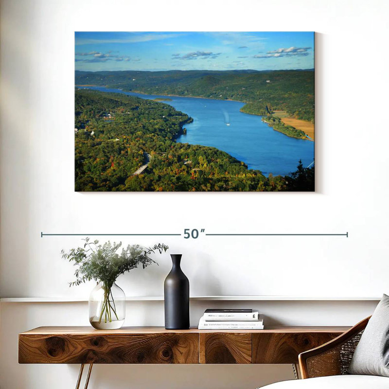 Alvord Hudson River d'en haut, H 26 po x l 39 po