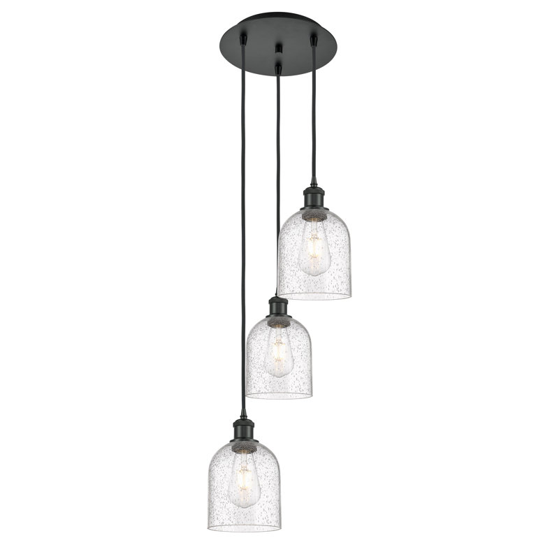 Odaniel 3 - Light Cluster Pendant, Seedy, Matte Black