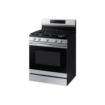 6.0 cu. ft. Smart Freestanding Gas Range with Integrated Griddle -  Samsung, NX60A6511SS