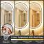 Bathroom Framed Dimmable Anti-Fog With 3 Colour Adjustment LED Mirror Front&Backlit Vanity Mirror-1179494949-1191983764