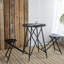Table d'appoint et deux sièges escamotables