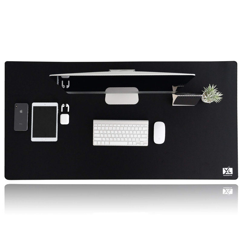 Rubber Desk Pad, 0.2" H x 48" W x 24" D