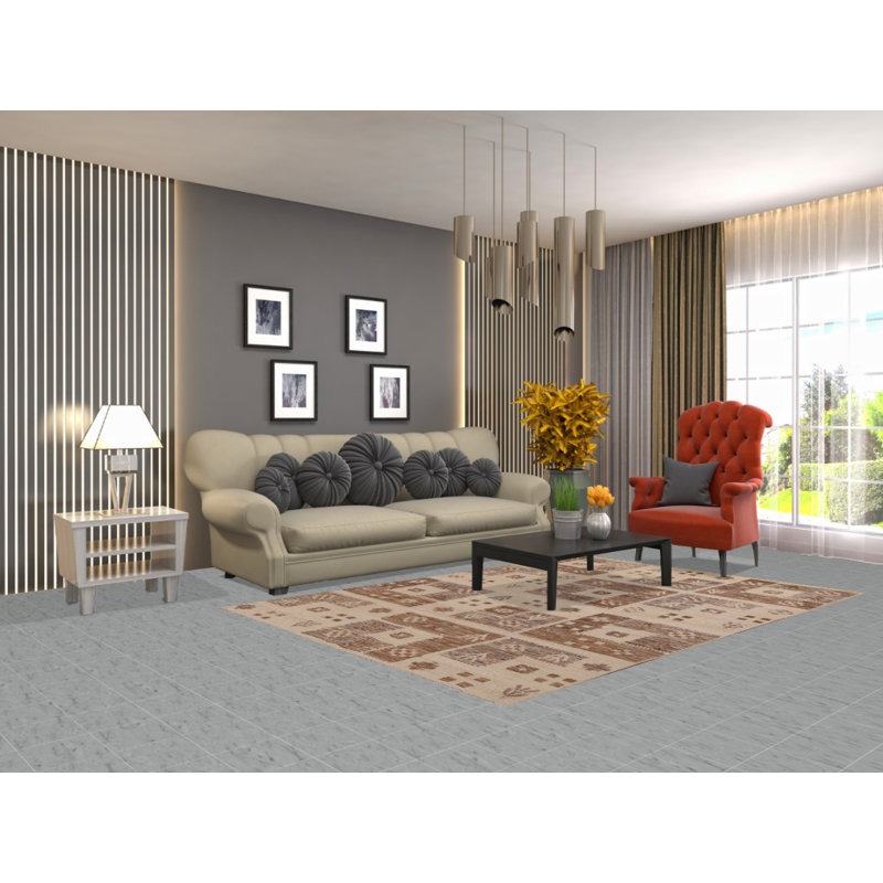 Tapis tribal fabriqué à la main Gabbeh 5 x 8