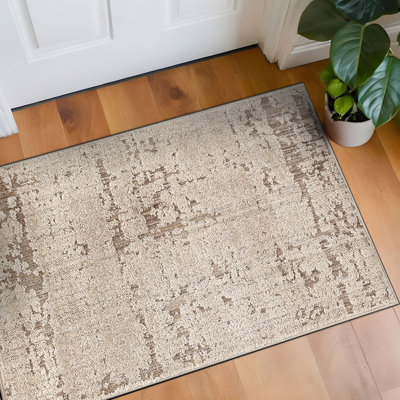Tapis texturé beige texturé texturé