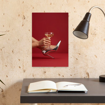 High Heels And Champagne Contemporary Wall Art